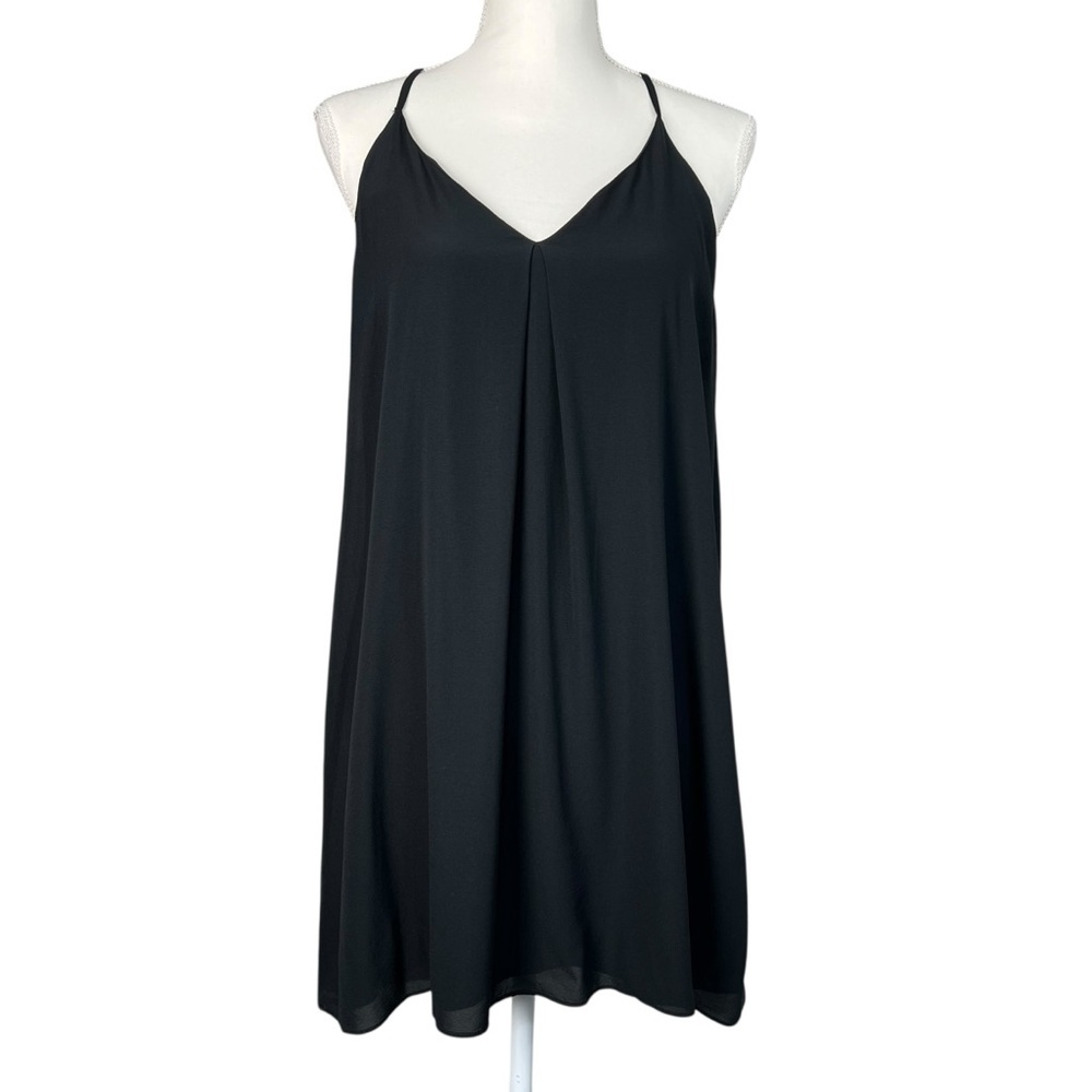 Alice + Olivia Silk Sleeveless Black Mini Dress Women’s size Medium